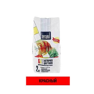 Затирка для швов цементная Bergauf Kitt красный (2 кг)