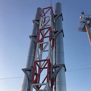 Мачтовые дымовые ферменные трубы